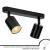 Lustra Joom cu Proiector Liniar 2XGU10 Negru ModernLight Concept