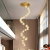 Candelabru Cristal LED KILKENNY Culmino, 144W, Lumina Neutra, Diametru 60cm, Auriu ModernLight Concept