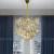 Candelabru Cristal TOPKAPI Petito 3xE27, Diametru 30cm, Auriu Lucios, Inaltime Reglabila ModernLight Concept