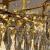 Candelabru Cristal TOPKAPI Petito 3xE27, Diametru 30cm, Auriu Lucios, Inaltime Reglabila ModernLight Concept
