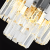 Candelabru Cristal BLOIS Nobile 5xE14, Diametru 40cm, Argintiu, Inaltime Reglabila ModernLight Concept