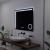 Oglinda LED Rectangulara, 80x60cm, Precision MotionGlow Marcello, Sistem Dezaburire, Ceas & Termometru, Lupa Cosmetica, Dimabila ModernLight Concept