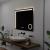 Oglinda LED Rectangulara, 80x60cm, Precision MotionGlow Marcello, Sistem Dezaburire, Ceas & Termometru, Lupa Cosmetica, Dimabila ModernLight Concept