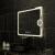 Oglinda LED Rectangulara, 80x60cm, Eclat MotionGlow Marcello, Sistem Dezaburire, Ceas & Termometru, Lupa Cosmetica, Dimabila ModernLight Concept