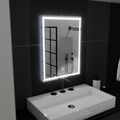 Oglinda LED Rectangulara, 50x70cm, FRAME Basic Touch ModernLight Concept