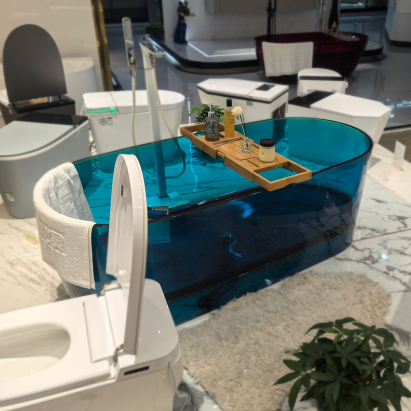 Cada Freestanding, Ovala, Sky Blue, Rasina, 170x78x56cm ModernLight Concept