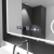 Oglinda LED Rectangulara, 90x75cm, Riflesso MotionGlow Marcello, Sistem Dezaburire, Ceas & Termometru, Lupa Cosmetica, Dimabila ModernLight Concept