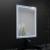 Oglinda LED Rectangulara, 60x80cm, Verite Imperial Silver Motion Glow Marcello, Sistem Dezaburire, Ceas & Termometru, Dimabila ModernLight Concept