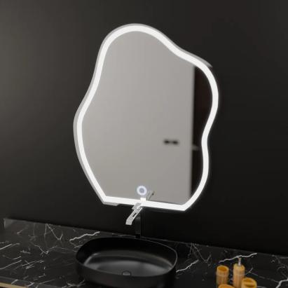 Oglinda LED Organica 50x70cm, Forma Touch, Sistem Dezaburire, Dimabila ModernLight Concept