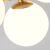 Lustra cu bec moderna LOFT Pavilion, 7x G9, Auriu, Metal, Inaltime Reglabila ModernLight Concept