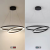 Lustra LED Suspendata PAGANO 31W, 2 Cercuri, Lumina Rece/Calda/Neutra, Dimabila, Negru, Inaltime Reglabila ModernLight Concept