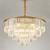 Candelabru Cristal CHAMBORD Eleganza 8xE14, Diametru 48cm, Auriu Mat, Inaltime Reglabila ModernLight Concept