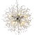 Candelabru Cristal Schonbrunn, 6x G9, Diametru 40cm, Argintiu Lucios, Inaltime Reglabila ModernLight Concept