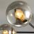 Lustra cu Abajur Rotund, PENTHOUSE Grand, 8xE27, Negru Auriu, Metal ModernLight Concept