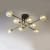 Lustra cu Abajur Rotund, PENTHOUSE Grand, 8xE27, Negru Auriu, Metal ModernLight Concept