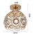 Lustra Vera, 1*E27, Auriu, Metal si Cristal ModernLight Concept