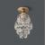 Lustra Ezzelin Cristal, 1*E27, Metal, Auriu ModernLight Concept