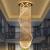 Candelabru Cristal LED 70W Bellini Auriu 50cm ModernLight Concept