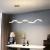 Lustra LED suspendata AMI 80W, Liniara, lumina Rece/Calda/Neutra, Auriu, Inaltime Reglabila ModernLight Concept