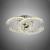 Lustra LED cu telecomanda si cristal SHIA 27W, 2 Cercuri, lumina Rece/Calda/Neutra, Dimabila, Crom Lucios ModernLight Concept