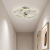 Lustra LED cu telecomanda si cristal SHIA 27W, 2 Cercuri, lumina Rece/Calda/Neutra, Dimabila, Crom Lucios ModernLight Concept