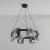 Candelabru Modern, REQUIEM Largo, 6xG9, Diametru 60cm, Negru, Inaltime Reglabila ModernLight Concept