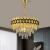 Candelabru Cristal PIERREFONDS Eleganza 8x E14, Diametru 49cm, Auriu Lucios, Inaltime Reglabila ModernLight Concept