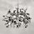 Candelabru Modern, CAPRICIO Allegro, 2xE14, Diametru 40cm, Crom Lucios, Inaltime Reglabila ModernLight Concept