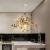 Candelabru Modern, CAPRICIO Allegro, 2xE14, Diametru 40cm, Auriu, Inaltime Reglabila ModernLight Concept