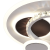 Lustra LED cu cristal HELIOX, 43W, 4 Cercuri, lumina Rece/Calda/Neutra, Alb ModernLight Concept