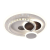 Lustra LED cu cristal HELIOX, 43W, 4 Cercuri, lumina Rece/Calda/Neutra, Alb ModernLight Concept