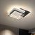 Lustra LED cu telecomanda CHIARA 102W, 3 Patrate, lumina Rece/Calda/Neutra, Dimabila, Negru ModernLight Concept
