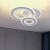 Lustra LED SQUARE 36W, 3 Cercuri, lumina Rece/Calda/Neutra, Alb ModernLight Concept