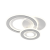 Lustra LED SQUARE 36W, 3 Cercuri, lumina Rece/Calda/Neutra, Alb ModernLight Concept