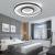 Lustra LED cu telecomanda FIGURATO, 120W, 3 Cercuri, lumina Rece/Calda/Neutra, Dimabila, Negru ModernLight Concept