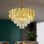 Candelabru Cristal BELVEDERE Magno 8xE14, Diametru 60cm, Auriu Lucios, Inaltime Reglabila ModernLight Concept