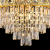Candelabru Cristal BELVEDERE Magno 8xE14, Diametru 60cm, Auriu Lucios, Inaltime Reglabila ModernLight Concept