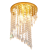 Candelabru Cristal LINDERHOF Petito , Diametru 25cm, 2*E14, Auriu Lucios ModernLight Concept