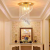Candelabru Cristal LINDERHOF Petito , Diametru 25cm, 2*E14, Auriu Lucios ModernLight Concept