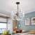 Candelabru Cristal PETERHOF Eleganza, 18x G4, Diametru 49cm, 18XG4, Negru ModernLight Concept