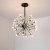 Candelabru Cristal PETERHOF Eleganza, 18x G4, Diametru 49cm, 18XG4, Negru ModernLight Concept