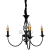 Lustra VINTAGE, tip Pendul cu brate, ANJOU, Circulara, 3xE14, Metal, Negru ModernLight Concept