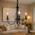Lustra VINTAGE, tip Pendul cu brate, ANJOU, Circulara, 3xE14, Metal, Negru ModernLight Concept