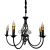 Candelabru Perla, 5xE14, Negru, Inaltime Reglabila ModernLight Concept