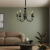 Candelabru Perla, 5xE14, Negru, Inaltime Reglabila ModernLight Concept