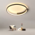 Lustra LED cu telecomanda LETIZIA 33W, Rotunda, lumina Rece/Calda/Neutra, Dimabila, Negru ModernLight Concept