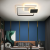 Lustra LED cu telecomanda ANEMONA 75W, 3 Patrate, lumina Rece/Calda/Neutra, Dimabila, Negru ModernLight Concept
