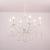 Candelabru DELLI SANTI 6xE14, Diametru 49cm, Alb, Inaltime Reglabila ModernLight Concept