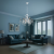 Candelabru DELLI SANTI 6xE14, Diametru 49cm, Alb, Inaltime Reglabila ModernLight Concept