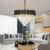Candelabru Cristal VERSAILLES Magno 8xE27, Diametru 60cm, Auriu Lucios si Negru, Inaltime Reglabila ModernLight Concept
